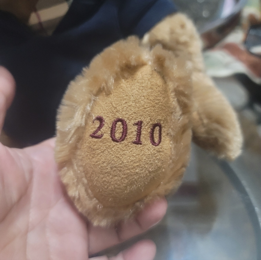Plush  Burberry Teddy Bear with Blue Nova Check   Authentic 2010 - Picture 3 of 8